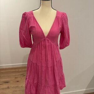 Aerie Vibrant Pink Mini Dress